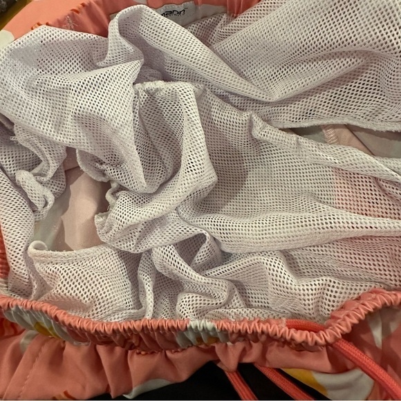 Mosmann Australia Swim Trunks Bacon Eggs Pink X-Large 7” Inseam - Picture 4 of 9